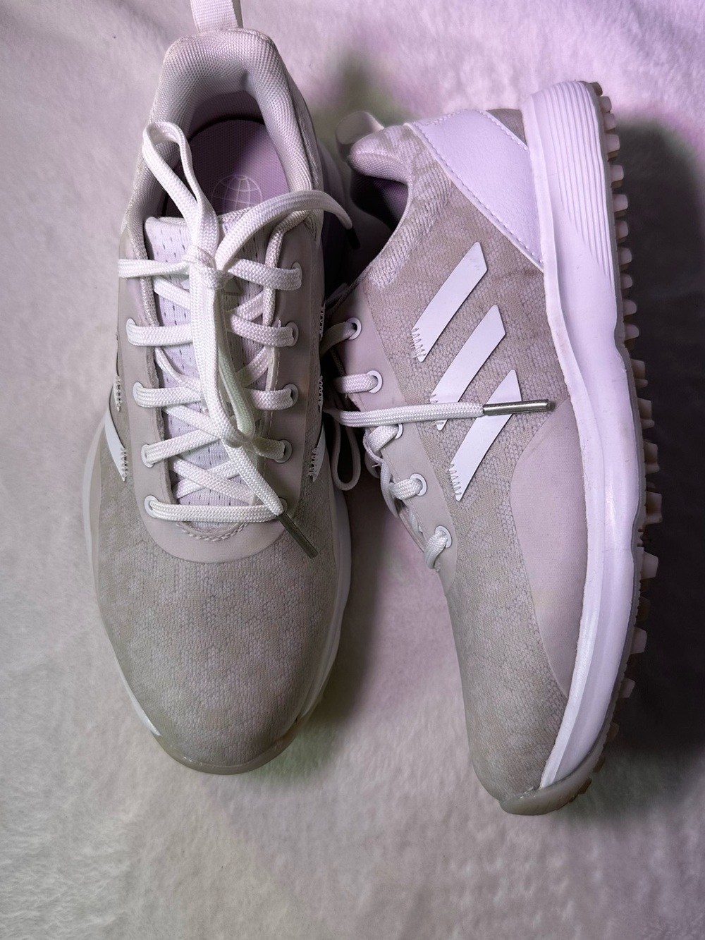 adidas Women's White Athletic Sneakers - Picture 6 of 10
